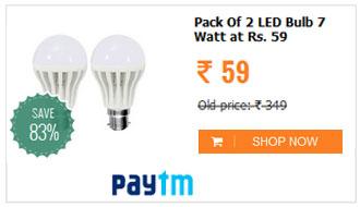 RB High Quality 7W LED Bulb (Pack Of 2)