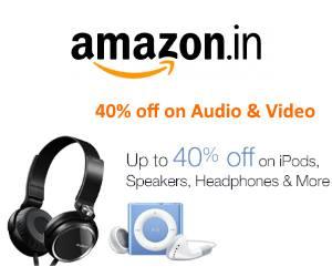 40% off on Audio and Video