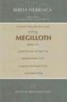 Biblia Hebraica Quinta-FL: First Fascicle, General Intro & Megilloth