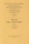 Hebrew Job And Proverbs-FL Hebrew Job And Proverbs-FL