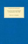 Acts Of The Dean And Chapter Of Westminster, 1609-1642