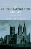 The Church Of England 1688-1832