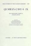 Qumran Cave 4: IX: Deuteronomy, Joshua, Judges, Kings Qumran Cave 4: IX: Deuteronomy, Joshua, Judges, Kings