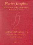 Flavius Josephus: Translation And Commentary, Volume 3 Judean Antiquities Books 1-4: Translation And Commentary