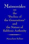 Maimonides On 'Decline Of Generati Maimonides On 'Decline Of Generati