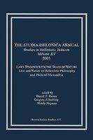 The Studia Philonica Annual XV, 2003 The Studia Philonica Annual XV, 2003
