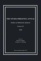 The Studia Philonica Annual, XI, 1999 The Studia Philonica Annual, XI, 1999
