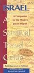 Israel, A Spiritual Travel Guide: A Companion For The Modern Jewish Pilgrim