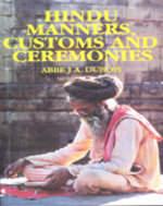 Hindu Manners, Customs And Ceremonies