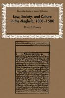 Law, Society And Culture In The Maghrib, 1300 1500 Law, Society And Culture In The Maghrib, 1300 1500