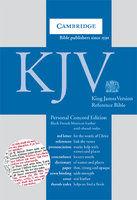 KJV Personal Concord Reference Edition KJ463:XRI Black French Morocco Leather, Thumb Indexed