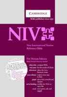 New International Version Bible Pitt Minion Reference Edition Black French Morocco Leather NI183RC