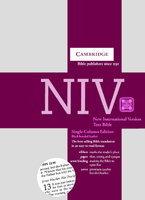 NIV Single Column Text Edition Black Bonded Leather NIV172 NIV Single Column Text Edition Black Bonded Leather NIV172