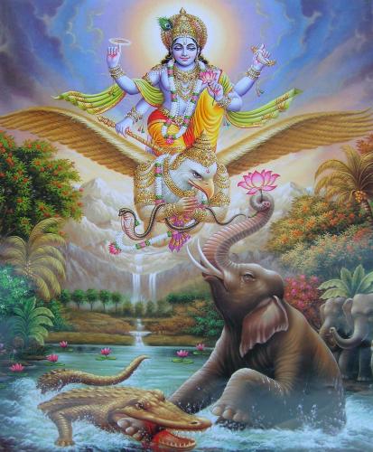 Vishnu Saves Elephant