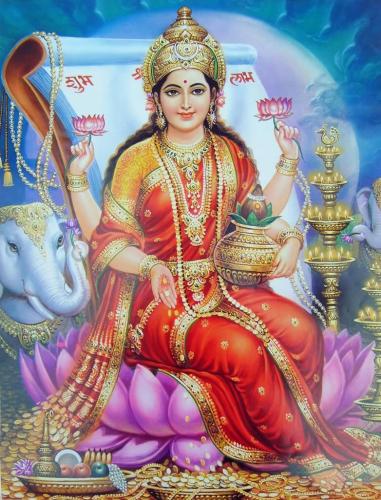 Lakshmi Maata Giving Her Blessings