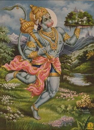 Hanuman With Sanjivani