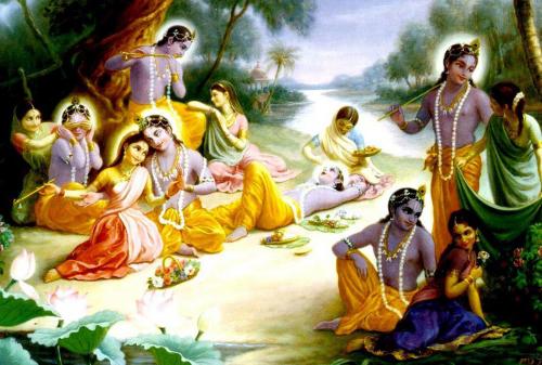 Lord Radha & Krishna Raslila wallpaper................