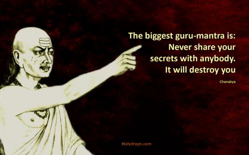Chanakya Quote on Keeping Secret
