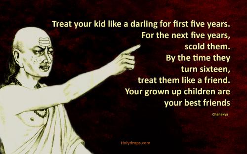 Chanakya Quote on Raising Kids
