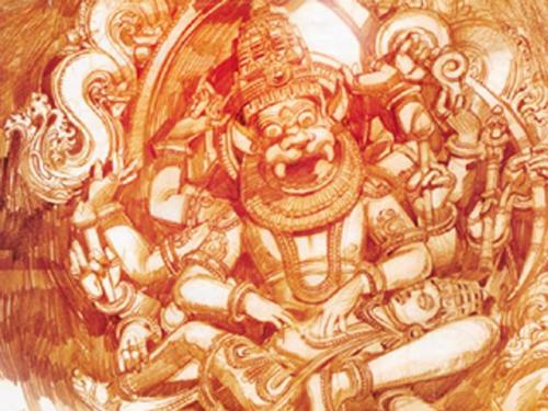 Vishnu Avtar Narsingh Beautiful Wallpaper