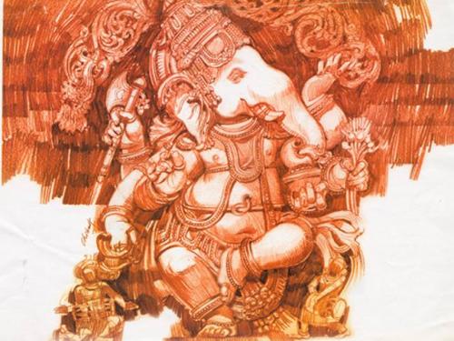 Mobile Wallpaper of Lord Ganesha