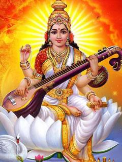 Saraswati Mata Mobile Wallpaper