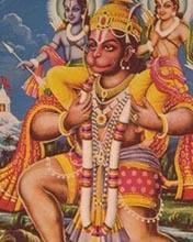 Hanuman showing Ram and Sita in heart Mobile Wallpaper