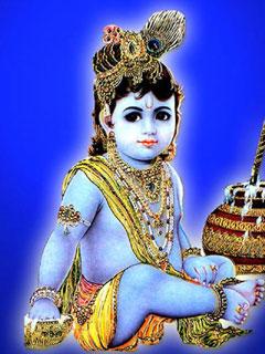 Makhan Chor Balgopal Mobile Wallpaper