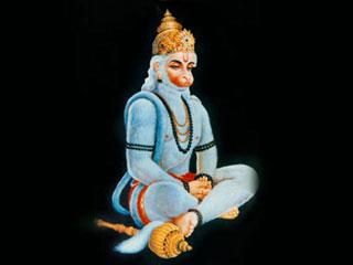 Hanuman Ji sitting posture Mobile Wallpaper