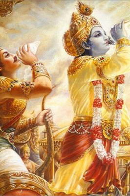 Krishna Arjuna Mahabharta Mobile Wallpaper