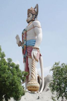 Hanuman JI at Agroha Mobile Wallpaper