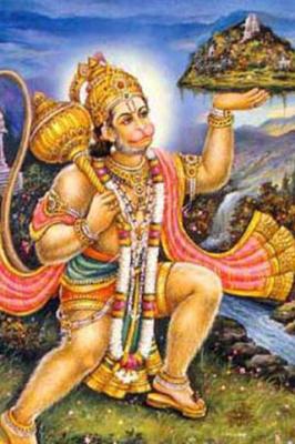 Hanuman Ji with Sanjivani buti Mobile Wallpaper