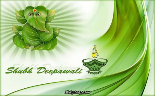 Beautiful Ganesh diwali HD wallpaper